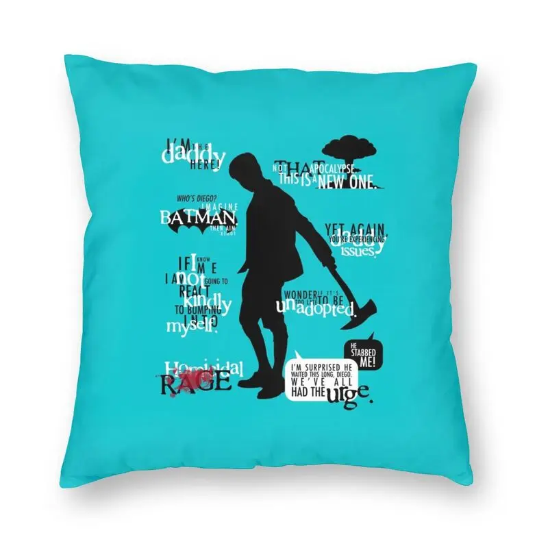 

Nordic Luxury The Umbrella Academy Five Cushion Cover Soft Cushion Sofa TV Show Pillow Case Home Decorative Decoration Salon