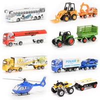 8pcs diecast metal car models children toy play set vehicles playset