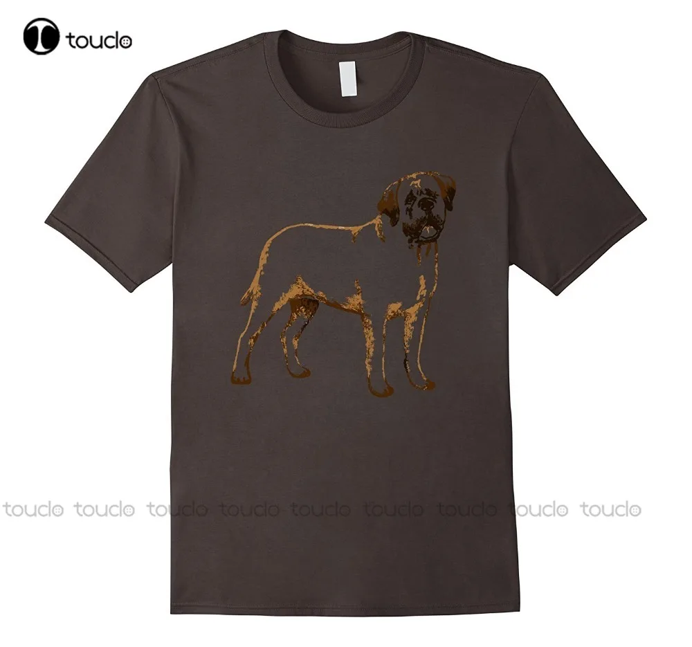 

Модная популярная футболка с надписью «I Love English Mastiff»