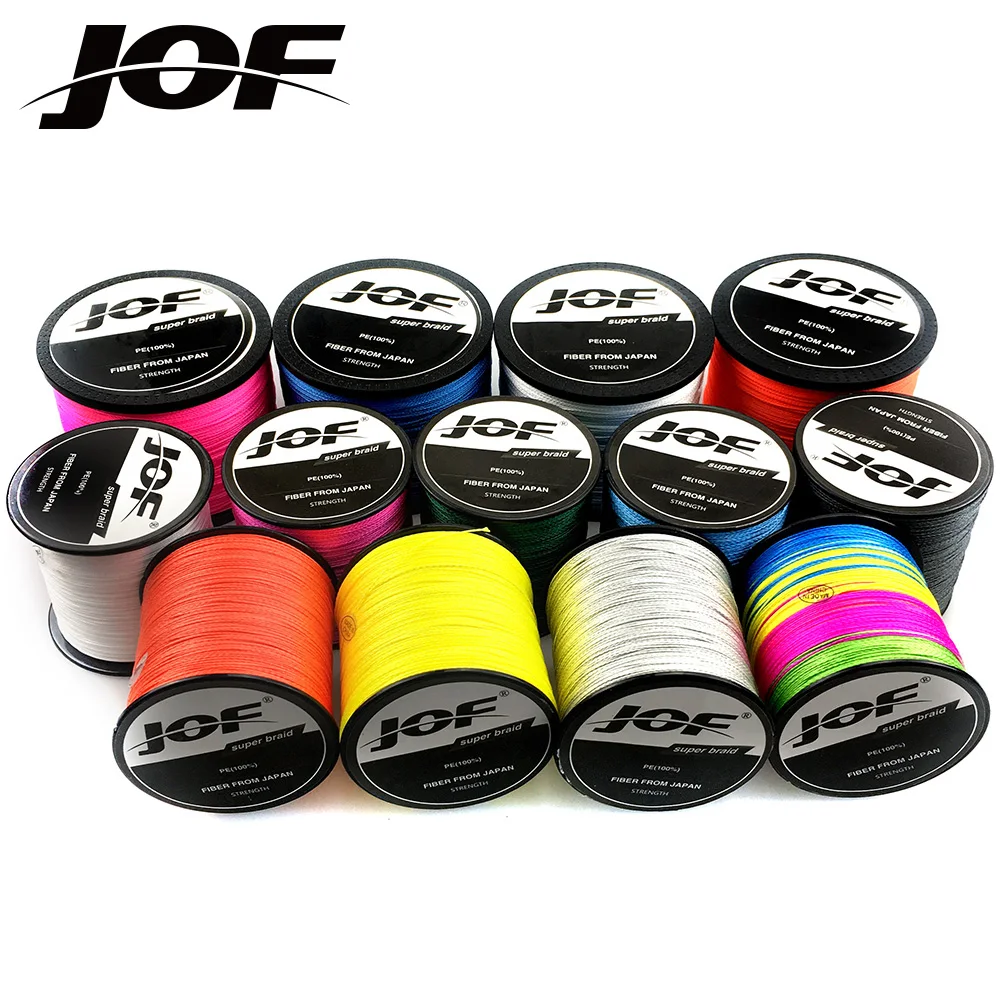 

NEWEST JOF PE Multicolor Braid Fishing Line 8 Strands 4 Strands 300M Sea Fishing Weave Super Strong Threads 8/4