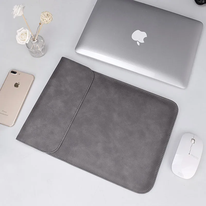 Чехол из мягкой искусственной кожи для ноутбука Macbook Air Pro 11 13 15 дюймов сумка чехол