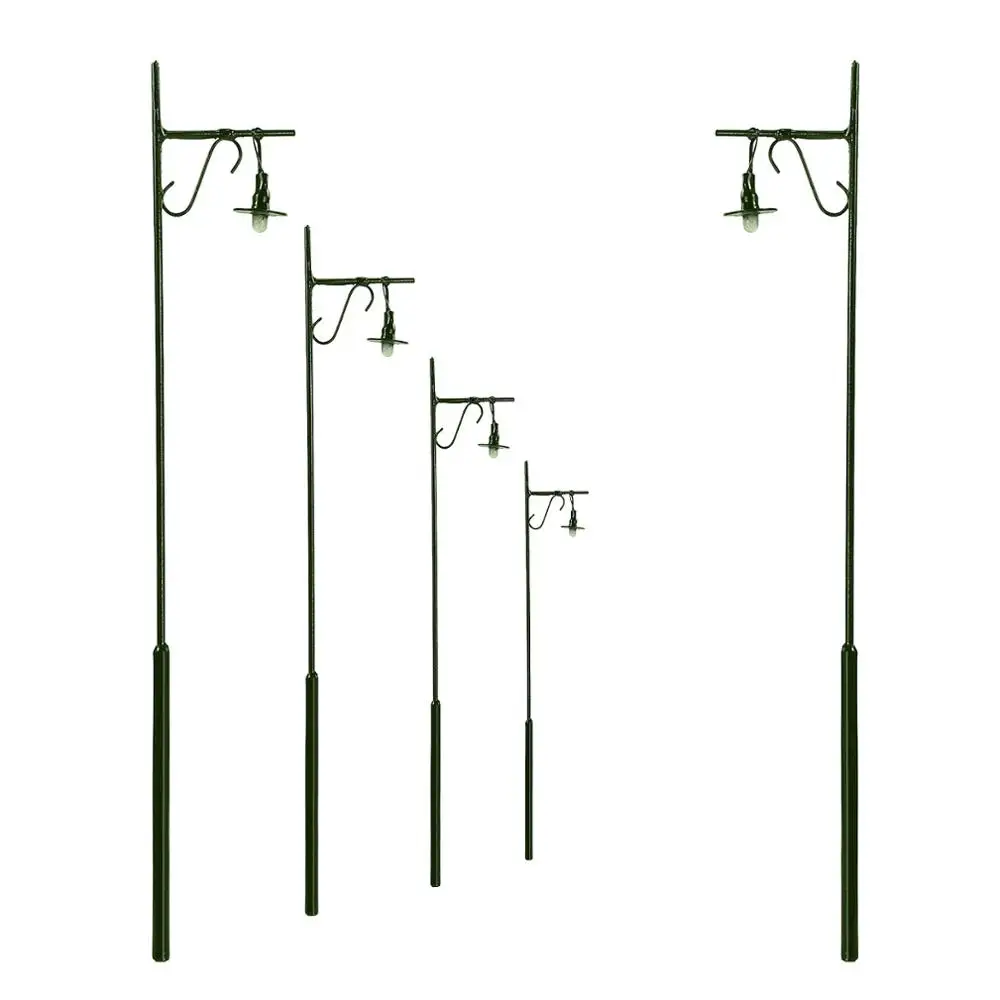 5 шт. модели железнодорожного Досуг 1:50 зеленый пост солнечных фонарей светильник