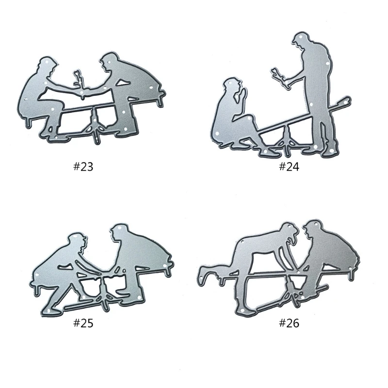 

Couples Metal Cutting Dies Stencil DIY Scrapbooking Album Paper Card Template Mold Embossing Decoration