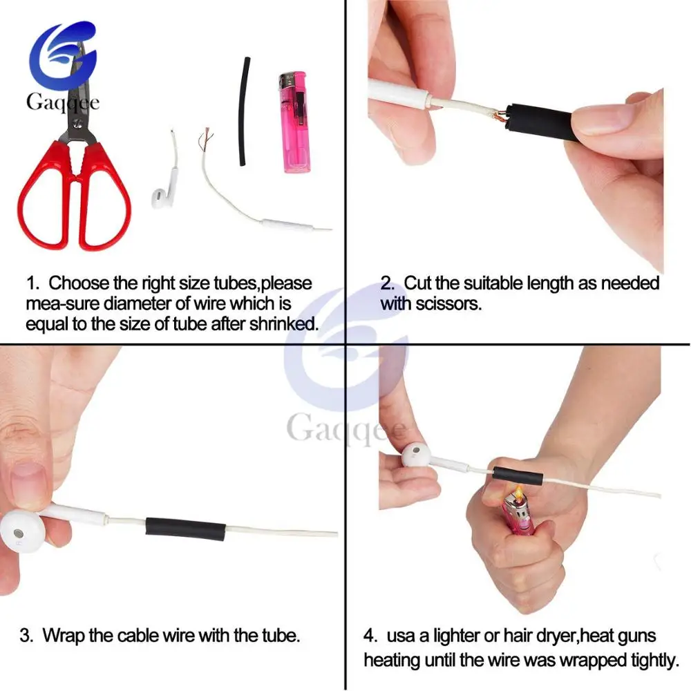 100 шт коробка термоусадочный припой герметизация термоусадочная втулка