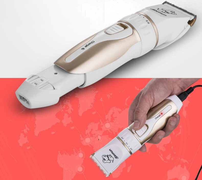 Baorun P2 кусачки для собак, профессиональная машинка для стрижки домашних животных, кошек, триммер, набор, перезаряжаемая машинка для стрижки кошек, бритва для домашних животных