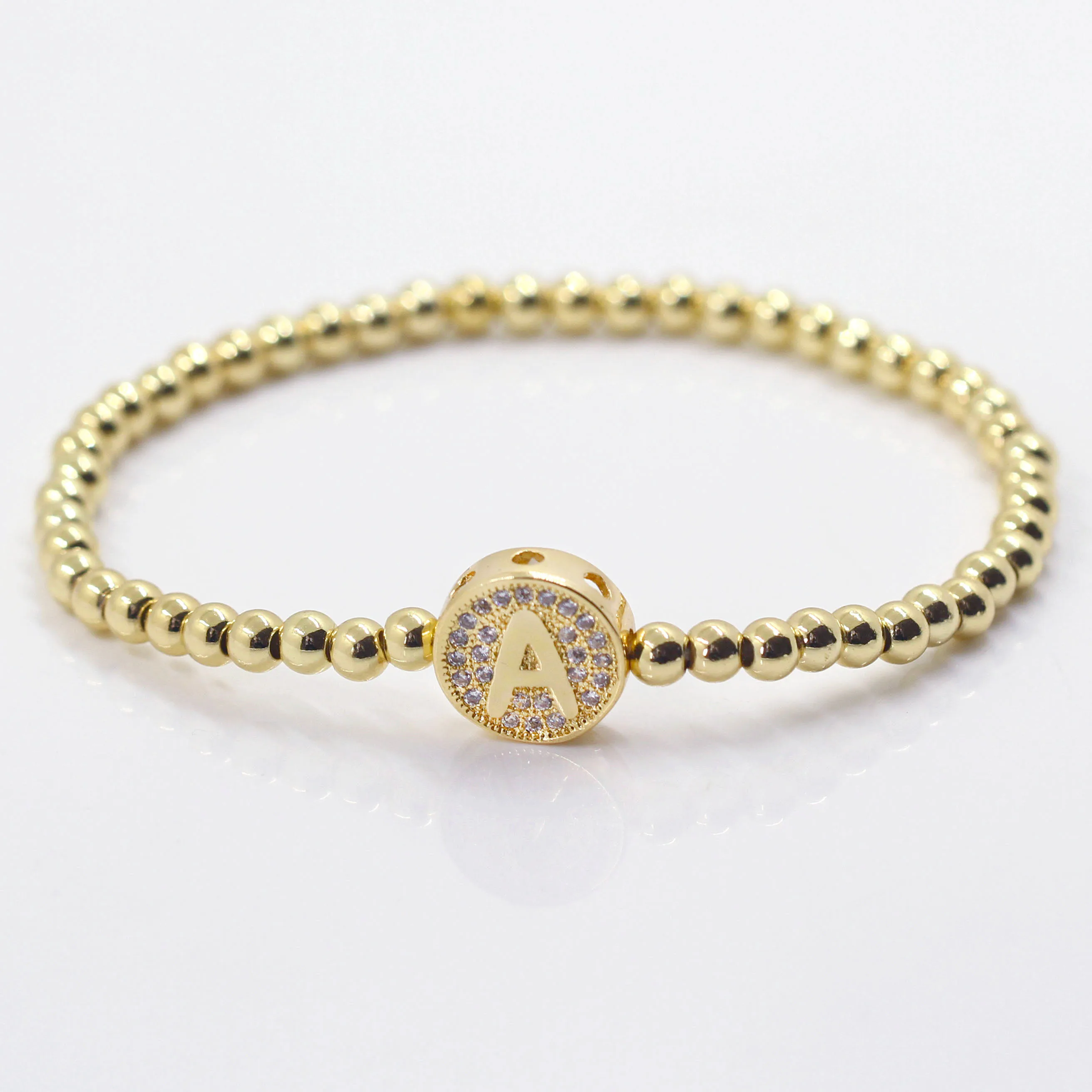 Браслет с бусинами и буквами для мужчин женщин Ювелирное Украшение из