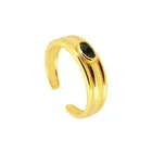 Женское кольцо с линиями CANNER, Золотое кольцо с линиями из стерлингового серебра 925 пробы