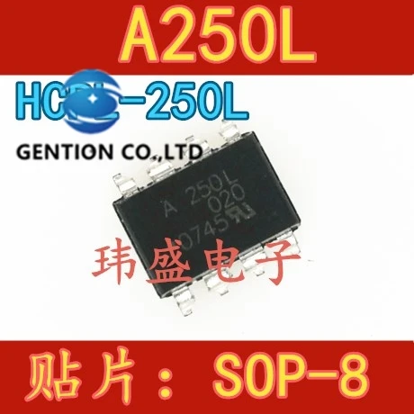 

10 шт. HCPL-250L A250L лапками углублением SOP-8 изолятор оптопары в наличии 100% новый и оригинальный