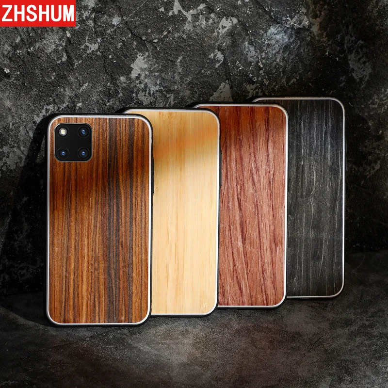 Уникальный чехол из натурального дерева для Iphone 11 Pro Max бампер задняя крышка
