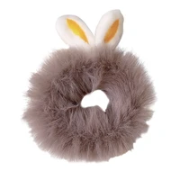 New cute plush cartoon bunny ears hair tie fashion forest girl tie hair hair rope rubber band
