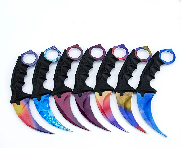 Игра CSGO Counter Strike брелки Karambit нож с фиксированным лезвием тактический охотничий
