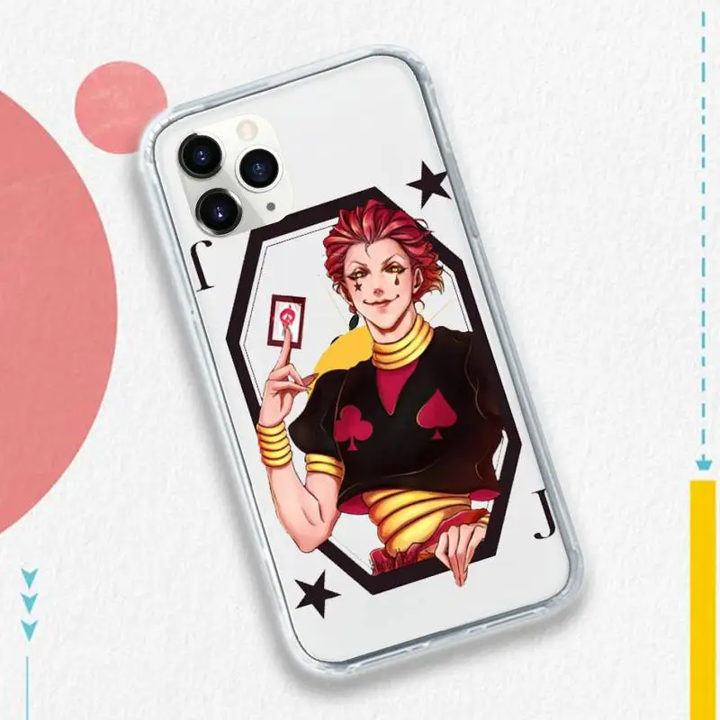 

Hisoka Anime Hunter X hunter Phone Cases Transparent soft For iphone 5 5s 5c se 6 6s 7 8 11 12 plus mini x xs xr pro max