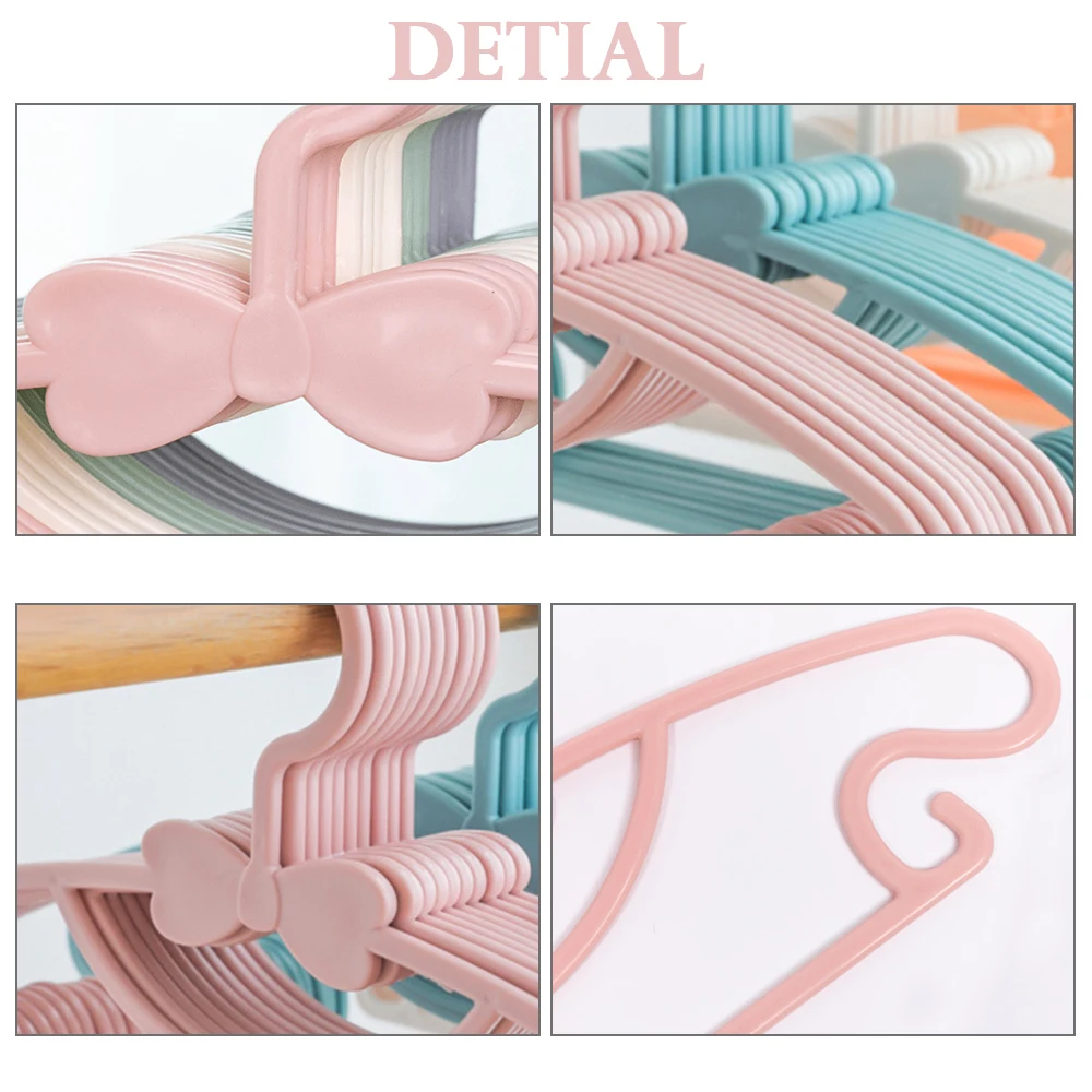 

5pcs/Lot Kids Clothes Hangers Portable Multifunction Hook Design Outdoor Clothes Drying Rack for Children Plastic Baby Hangers