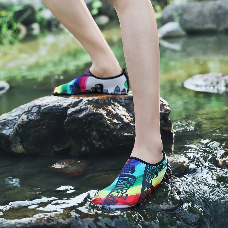 Мужская Летняя обувь для плавания Женские носки дайвинга Нескользящая Пляжные