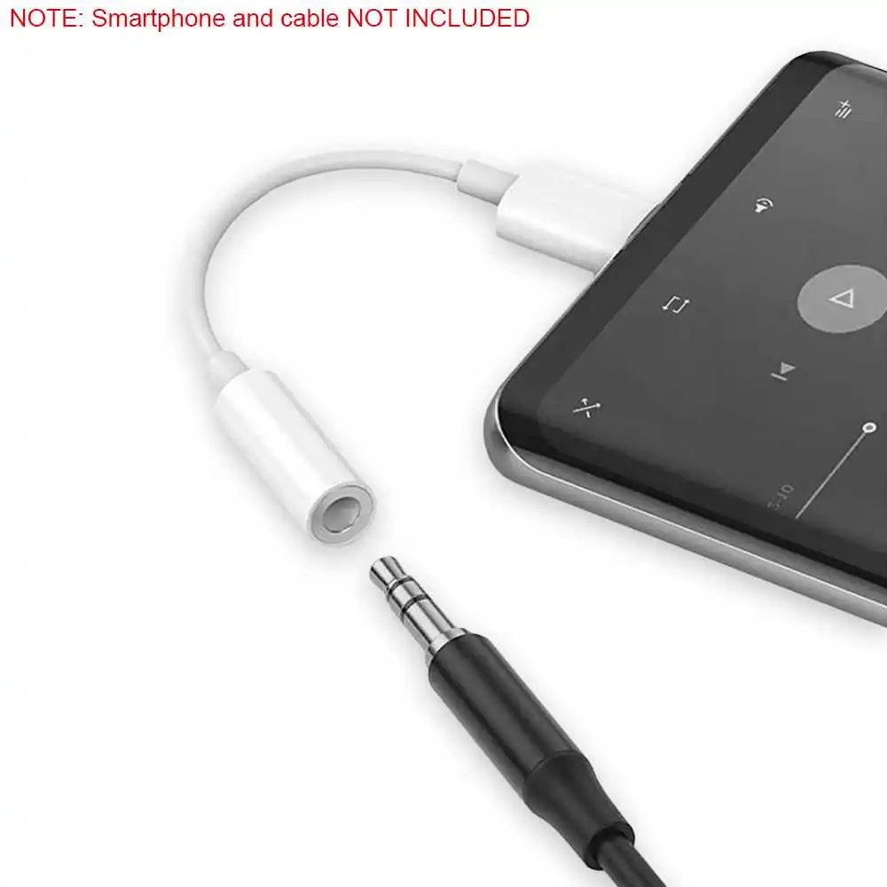 OcioDual USB-C type C до 3 5 мм аудио Aux кабель для подключения наушников адаптер Xiaomi белый |