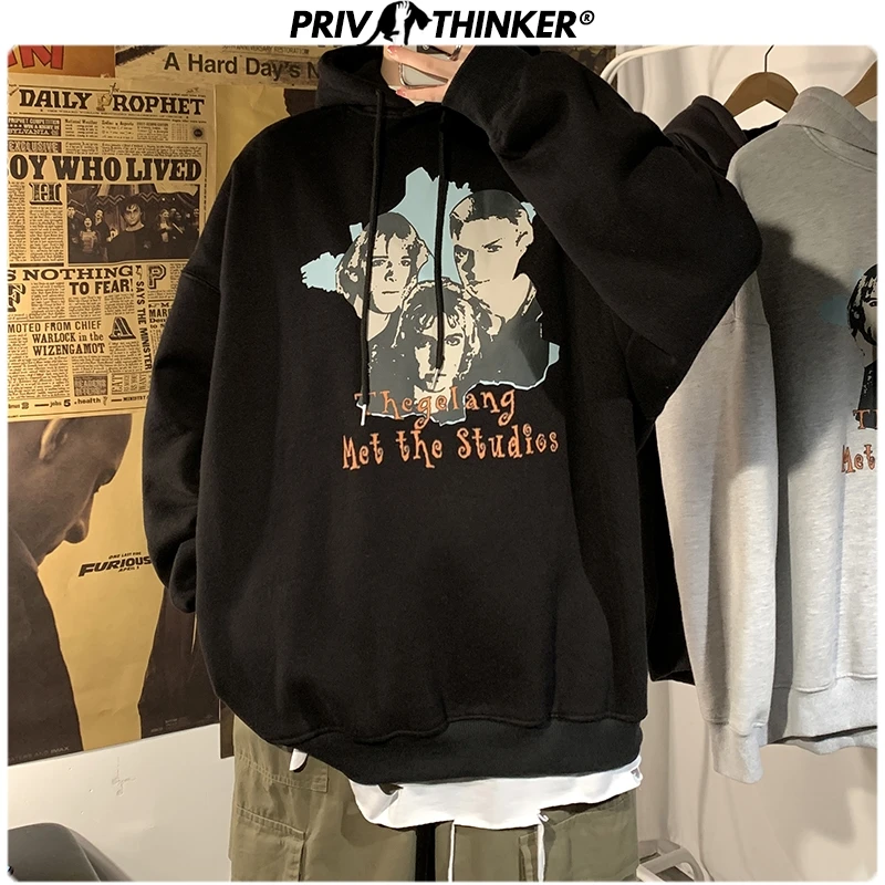 Privathinke/Осенняя Женская утолщенная винтажная Толстовка в уличном стиле для