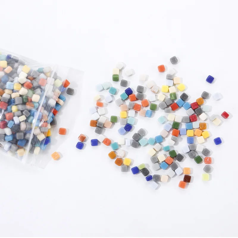 200 г (прибл. 600 шт.) блестящая Нефритовая мозаичная плитка для творчества мозаичные