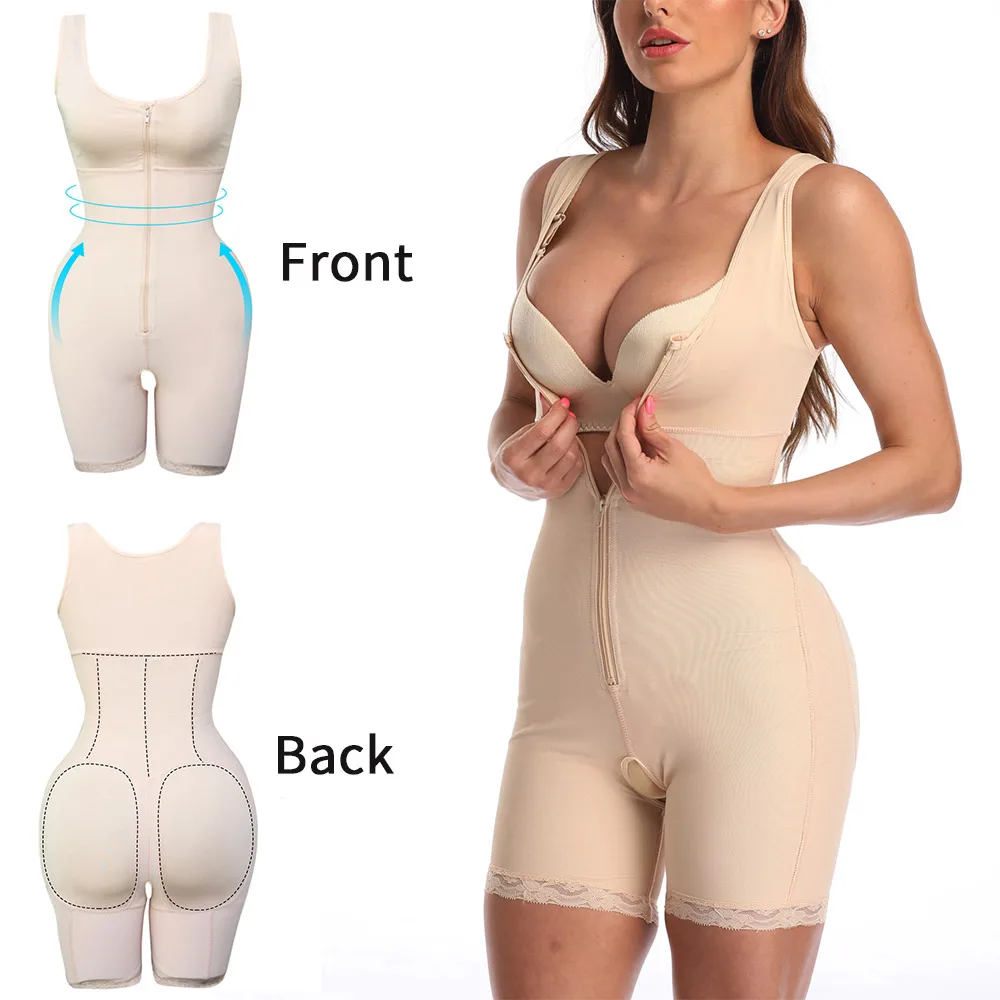 Черный Full Body Shaper штаны с резинкой на талии тренер пластика Управление бум Лифт