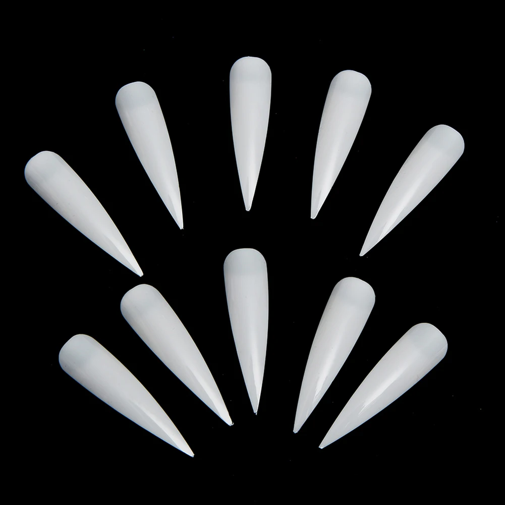 100 шт./кор. накладные ногти искусственные полное покрытие овальная для Неил арта