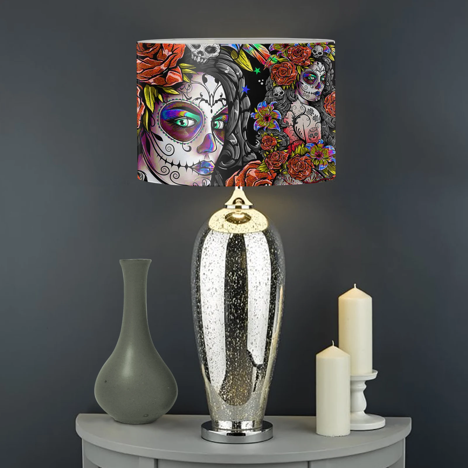 

2021 модный дизайнерский абажур с черепом в стиле дня смерти для гостиной