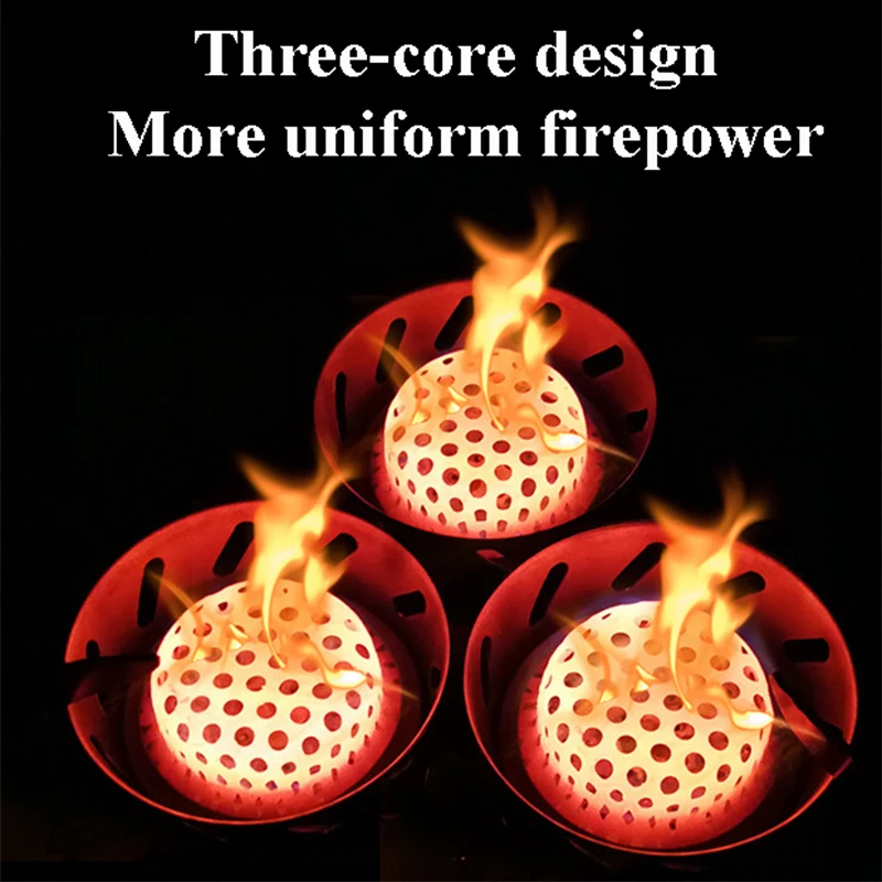 Газовая плита с тремя ядрами для кемпинга газовая высокой мощностью