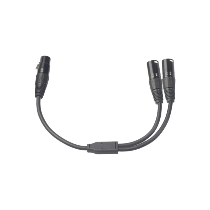Профессиональный 3pin XlR переходник с женского на двойной 2 Штекерный разветвитель