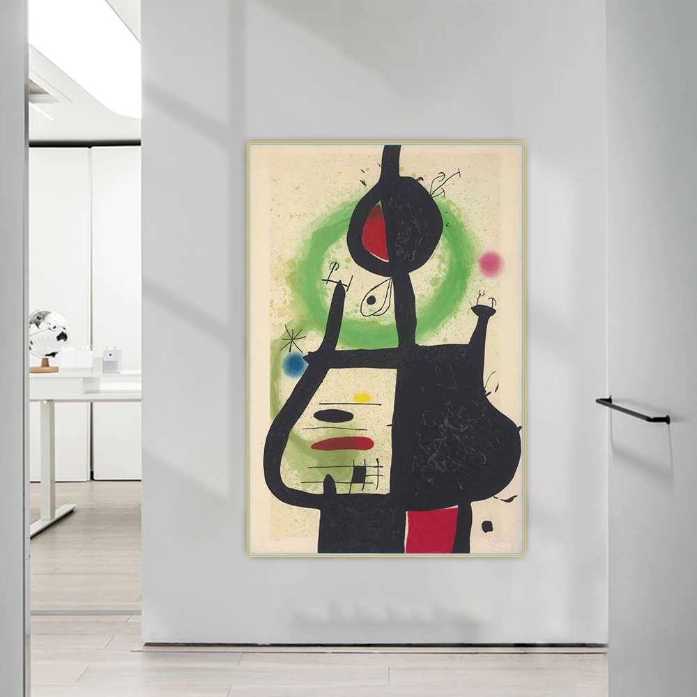 

Citon Joan Miro《The witch, 1969》Surrealism Canvas Art Oil Painting Artwork Poster Picture Background Wall Decor Home Decoration