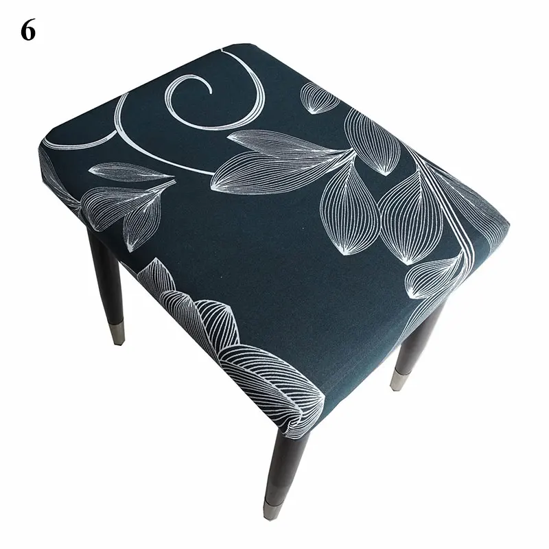 

Retro Printed Stool Dust Cover Comfortable Rectangular Stool Cover Elastic Stool Cover Protective Cover Printed Stool Cover