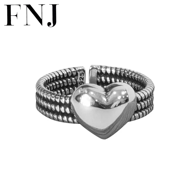 

Женское кольцо FNJ, серебро 925 пробы, регулируемого размера