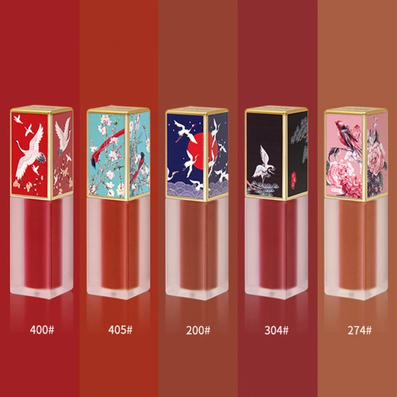 Глазурованная помада в китайском дворцовом стиле увлажняющая водостойкая