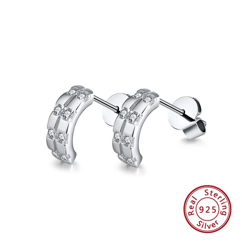 se117 ORSA JEWELS женские серьги в форме цветка 925 пробы серебро AAA CZ романтические серьги для девушек женские вечерние ювелирные изделия подарок SE110 - Цвет камня: se117