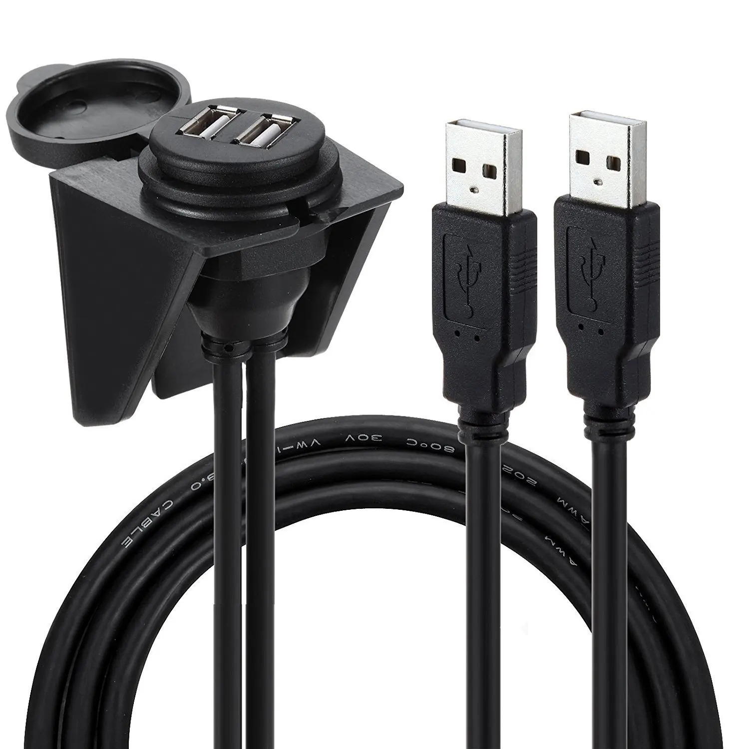 Водонепроницаемый пыленепроницаемый двойной usb 2 0 USB 3 HDMI AUX штекер гнездо круглый