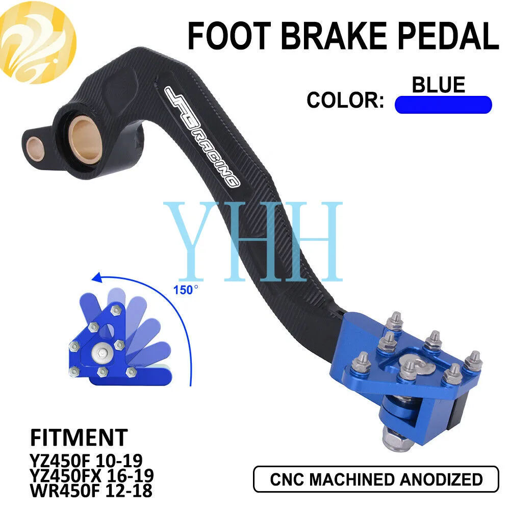

Одна CNC алюминиевая мотоциклетная педаль ножного тормоза для Yamaha YZ450F 2010-2019 YZ450FX 16-19 WR450F 12-18 YZ 450 F YZ 450 FX WR 450 F