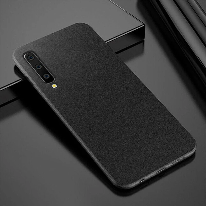 Черный Песчаник матовый чехол для телефона huawei P30 P20 Pro mate 20 10 Lite Nova 5 5i Pro 4 3 3i P Smart Plus Мягкий силиконовый чехол - Цвет: Черный