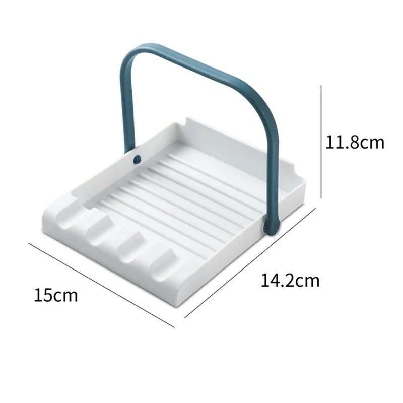 

Pot Lid Rack Soup Ladle Spatula Spoon Plastic Storage Stand Kitchenware Shelf Pad Kitchen Organizer Accessories
