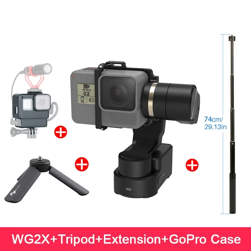 WG2X Extension Case Feiyutech Feiyu WG2X Водонепроницаемый 3 оси Brushels карданный стабилизатор для экшн-камеры Gopro Hero 7 6 5 4 DJI osmo экшн sony RX0, Обновлено WG2 - Цвет: WG2X Extension Case