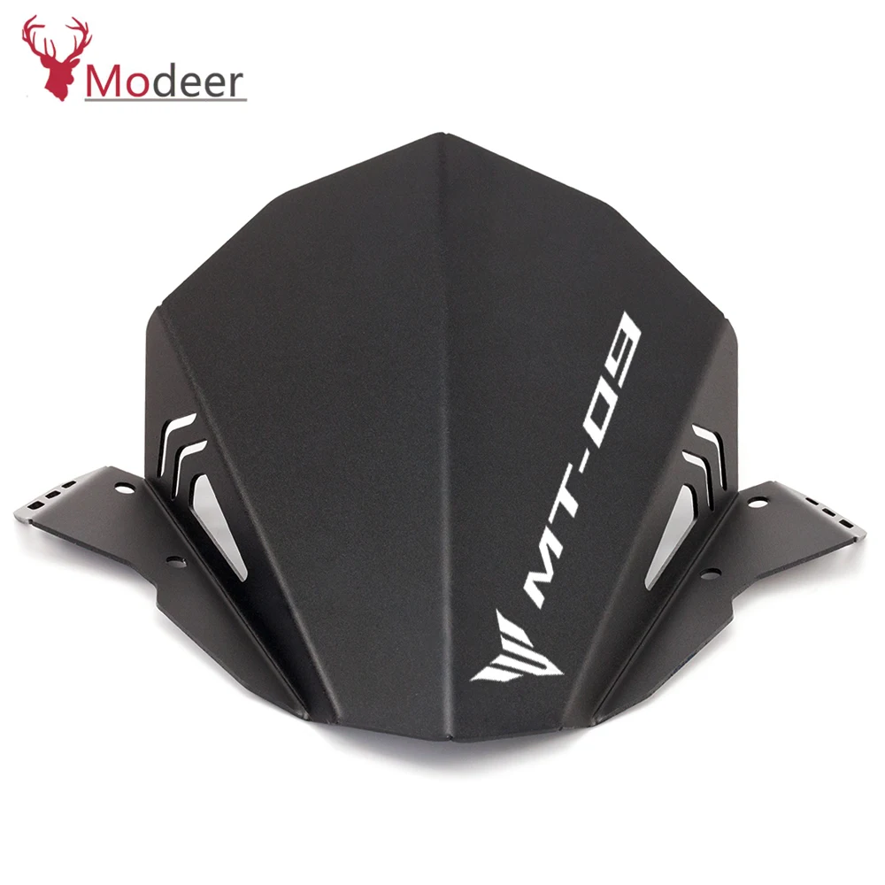 Мотоцикл лобовое стекло Алюминиевый Комплект дефлектор подходит для YAMAHA MT 09 2017