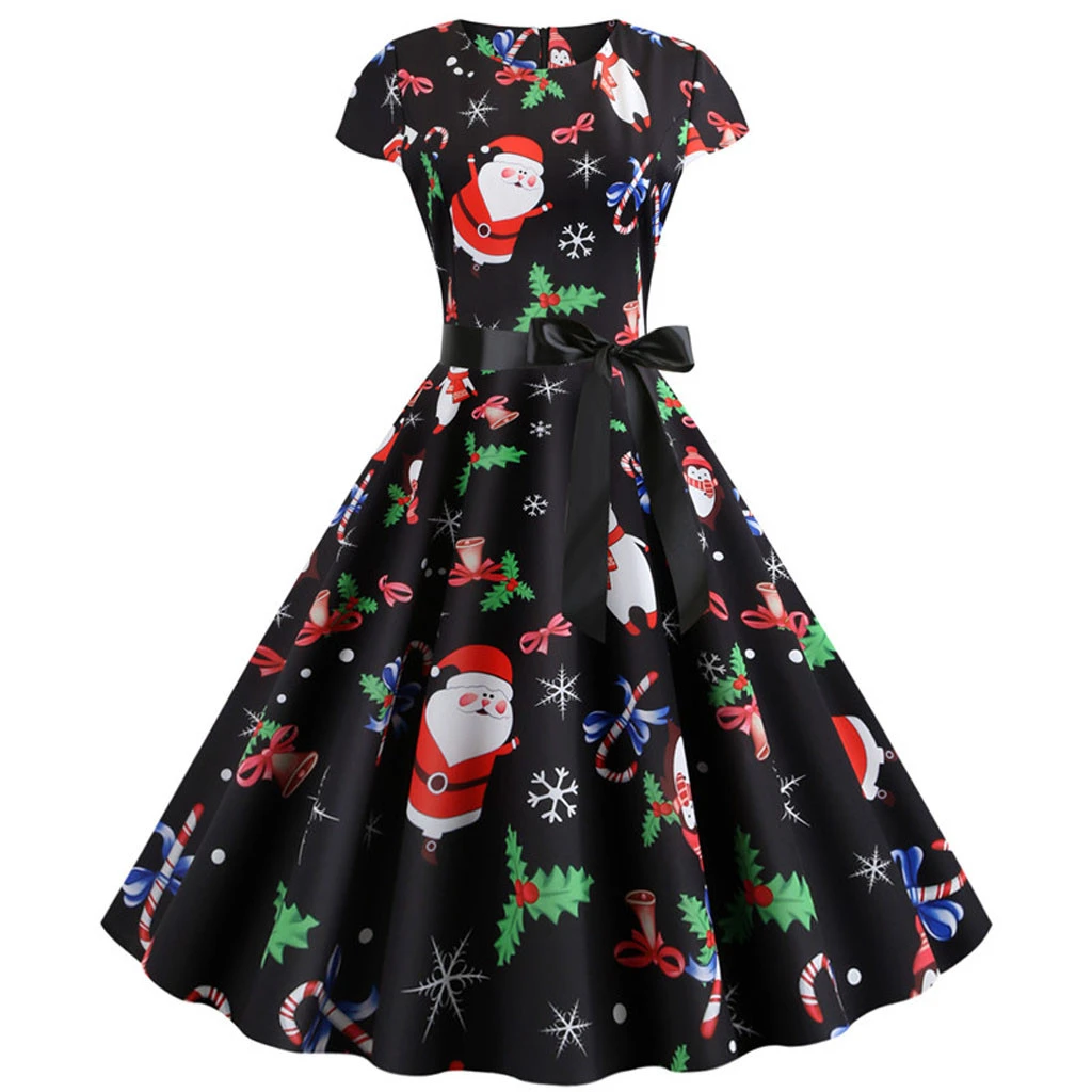 JAYCOSIN летнее рождественское платье женское винтажное элегантное праздничное