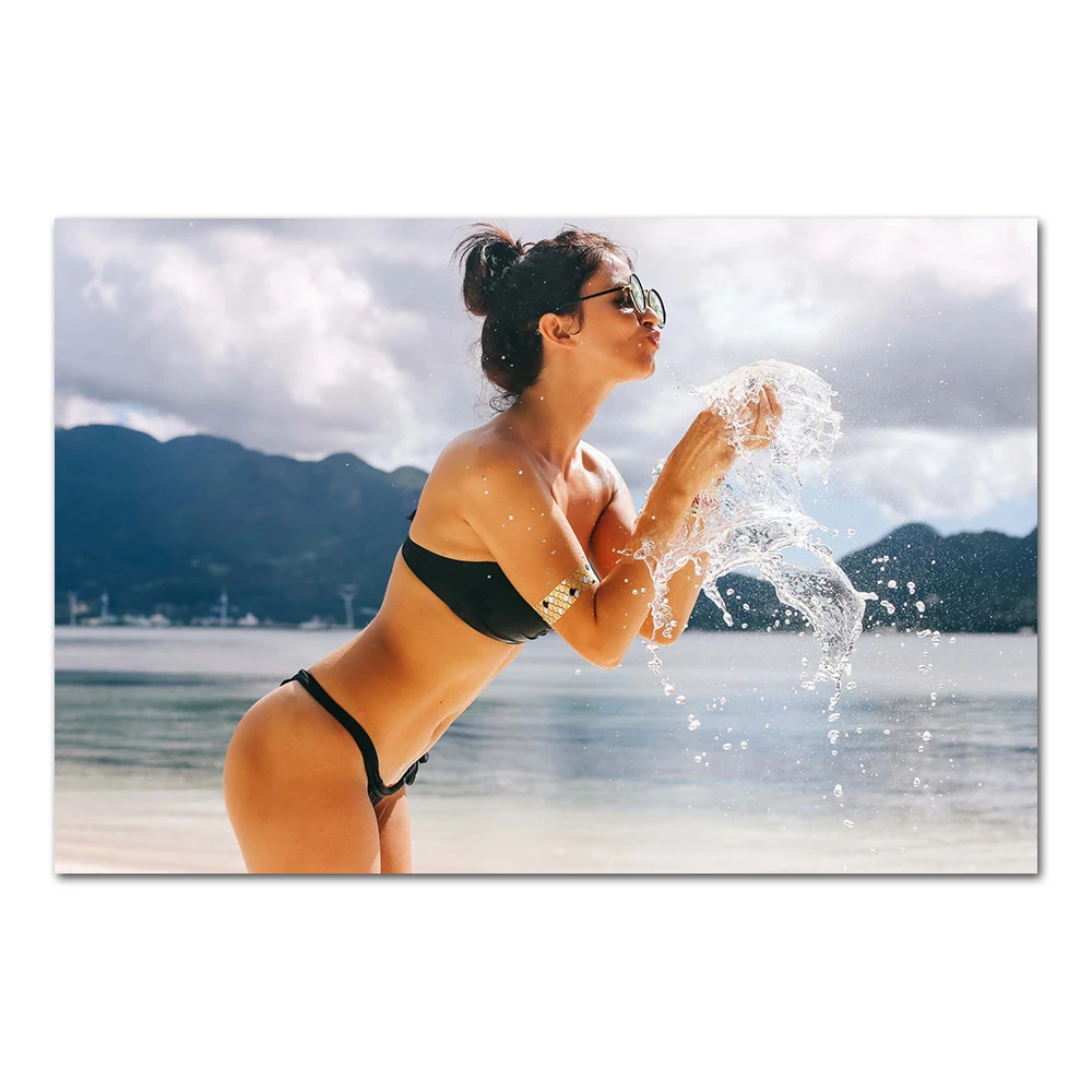 Привлекательная девушка горячее белье модель фото стены фотообои Современная