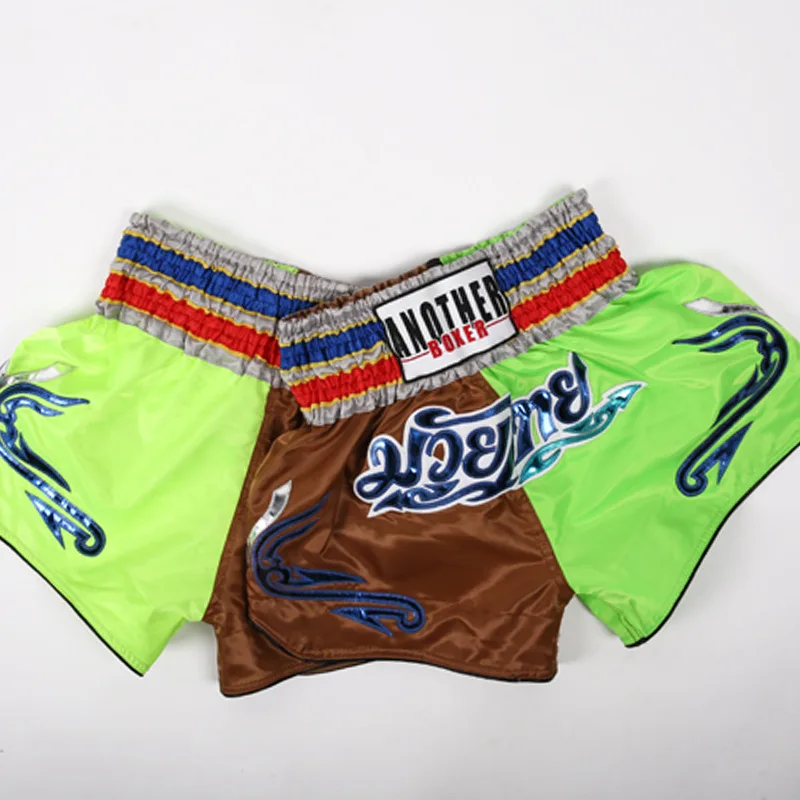 Детские шорты MMa Muay Thai, детские шорты для мальчиков, Bjj, шорты для кикбоксинга, мужские женские боксеры, боксерский бой, шорты для фитнеса, спортивная одежда - Цвет: 10