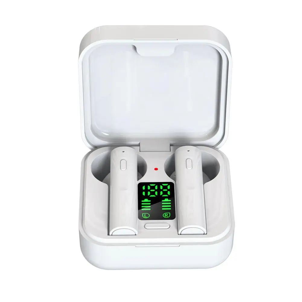 

Solar Powered LED Display Bluetooth 5.0 TWS Wireless Headphones HiFi Earphones