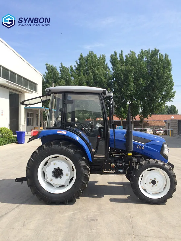 SYNBON new 75HP 4 колесный драйвер гидравлический сельскохозяйственный трактор