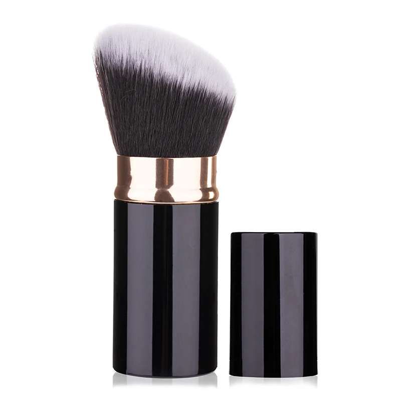 Contour Brush Black RANCAI 1 шт. Профессиональные кисти для макияжа Выдвижной Румяна Пудра Лицо Глаза консилер Кабуки кисть, косметические инструменты - Handle Color: Contour Brush Black