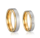 1 пара кольцо Love Alliance для пары, предложение о браке, обручальные кольца, мужское кольцо, женское кольцо, кольца из нержавеющей стали, золотые кольца
