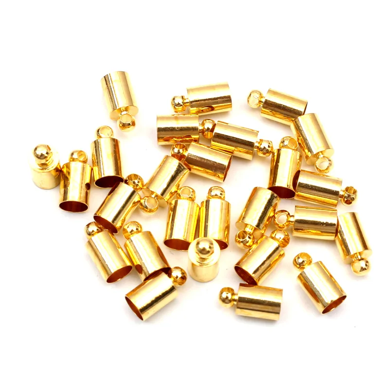 Концевики для бижутерии белые металлические аксессуары сделай сам кожаного