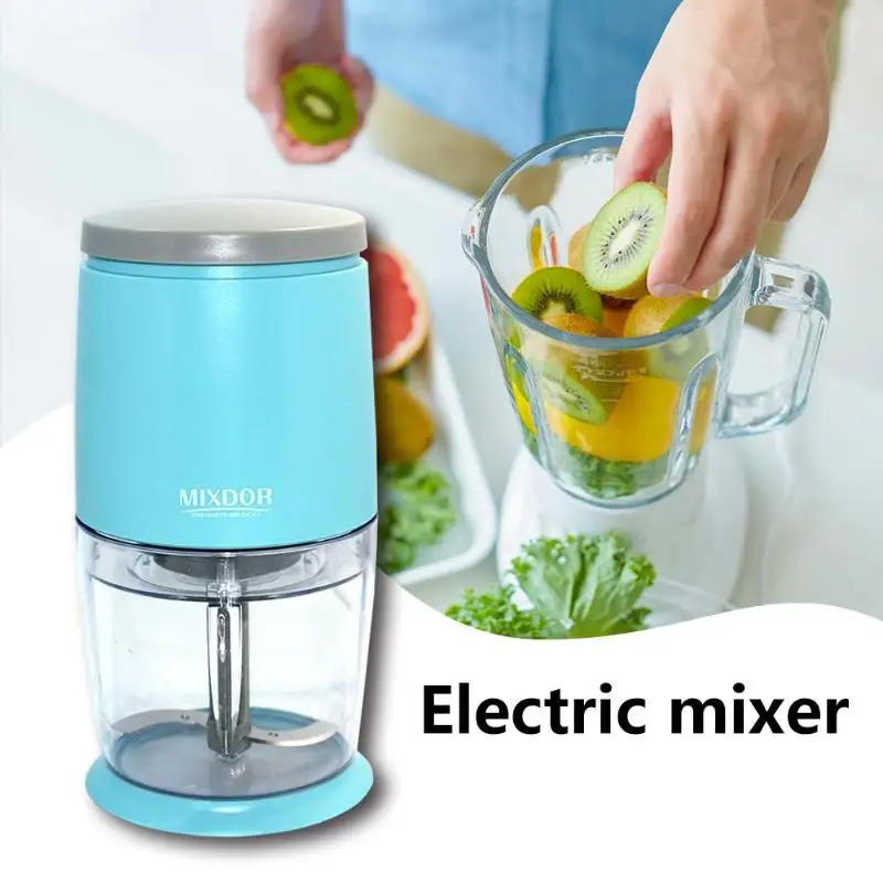 MIXDOR 400 мл электрическая кухонная мясорубка измельчитель еды уничтожитель овощей резак из нержавеющей стали Электрический бытовой миксеры