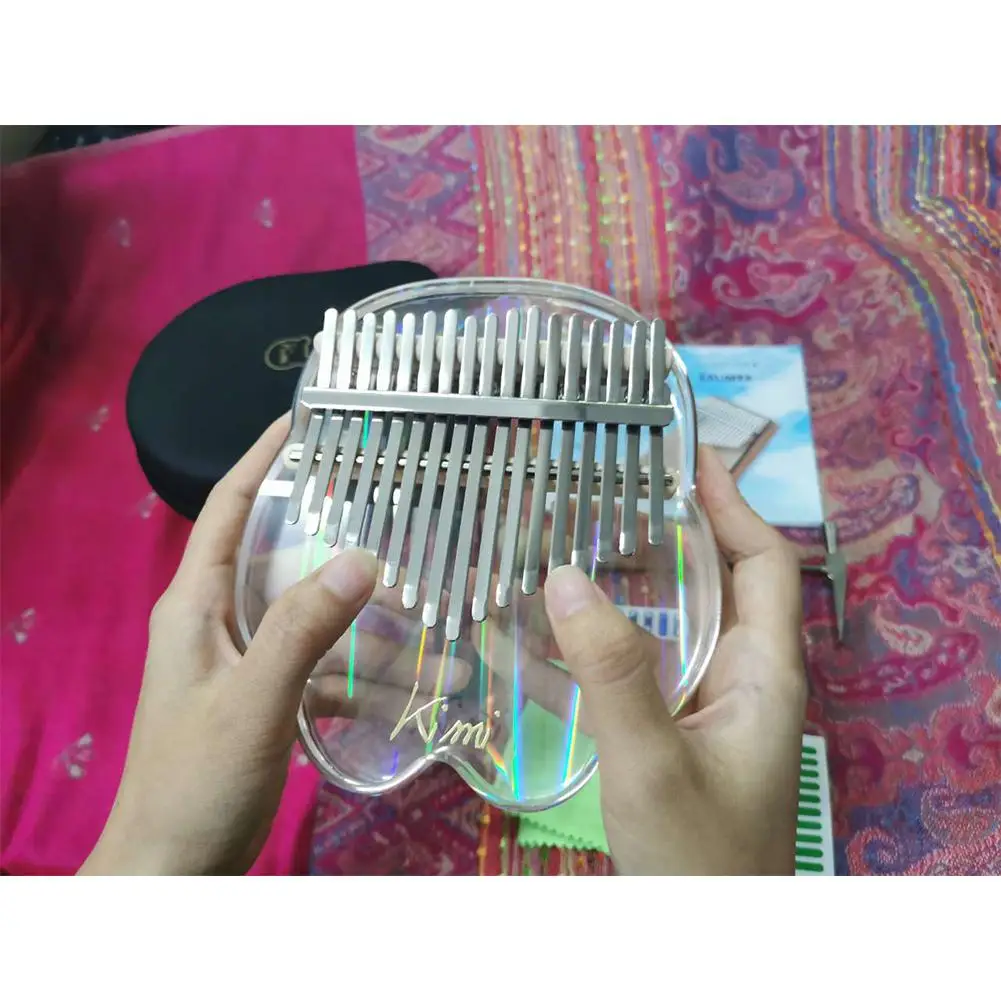 

Kalimba акриловое 17-клавишное прозрачное пианино с тюнером Hammer Gig Kalimba