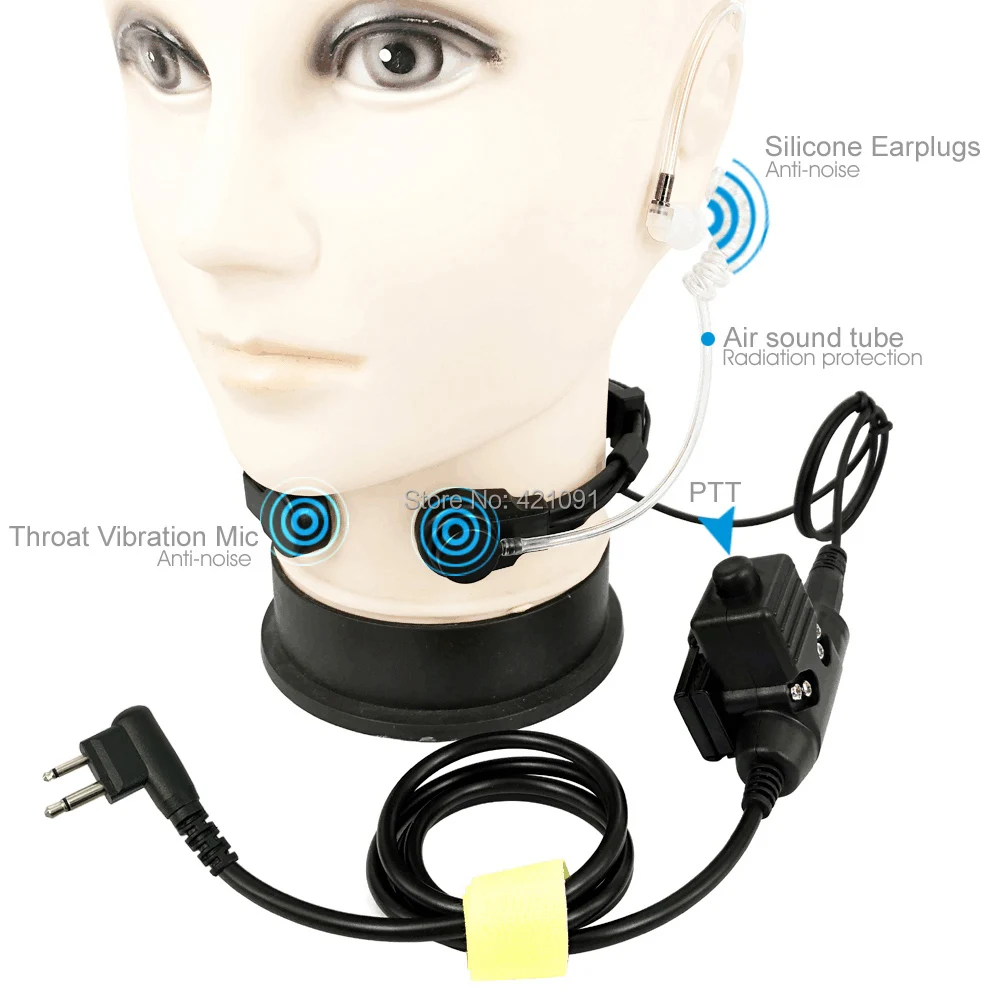 Телескопическая гарнитура U94 PTT с микрофоном для рации Motorola EP450 GP68 GP88 CP140 GP328 T6200 P6600