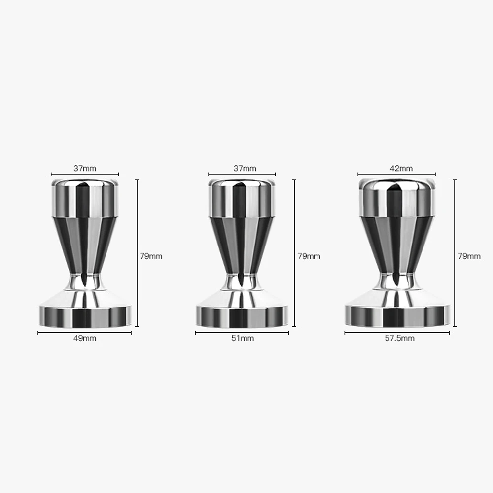 

49/51/57.5mm powder press coffee appliance electroplated stainless steel powder press powder hammer coffee machine powder stick