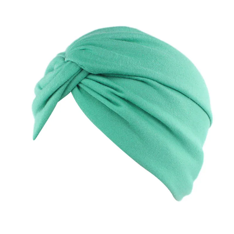 Светло-зеленый Новинка, мусульманский шарф с крестиком, внутренний хиджаб, шапка, исламский стрейч хиджаб, тюрбан, головной платок для женщин, мусульманский головной платок, повязка на голову - Цвет: Светло-зеленый